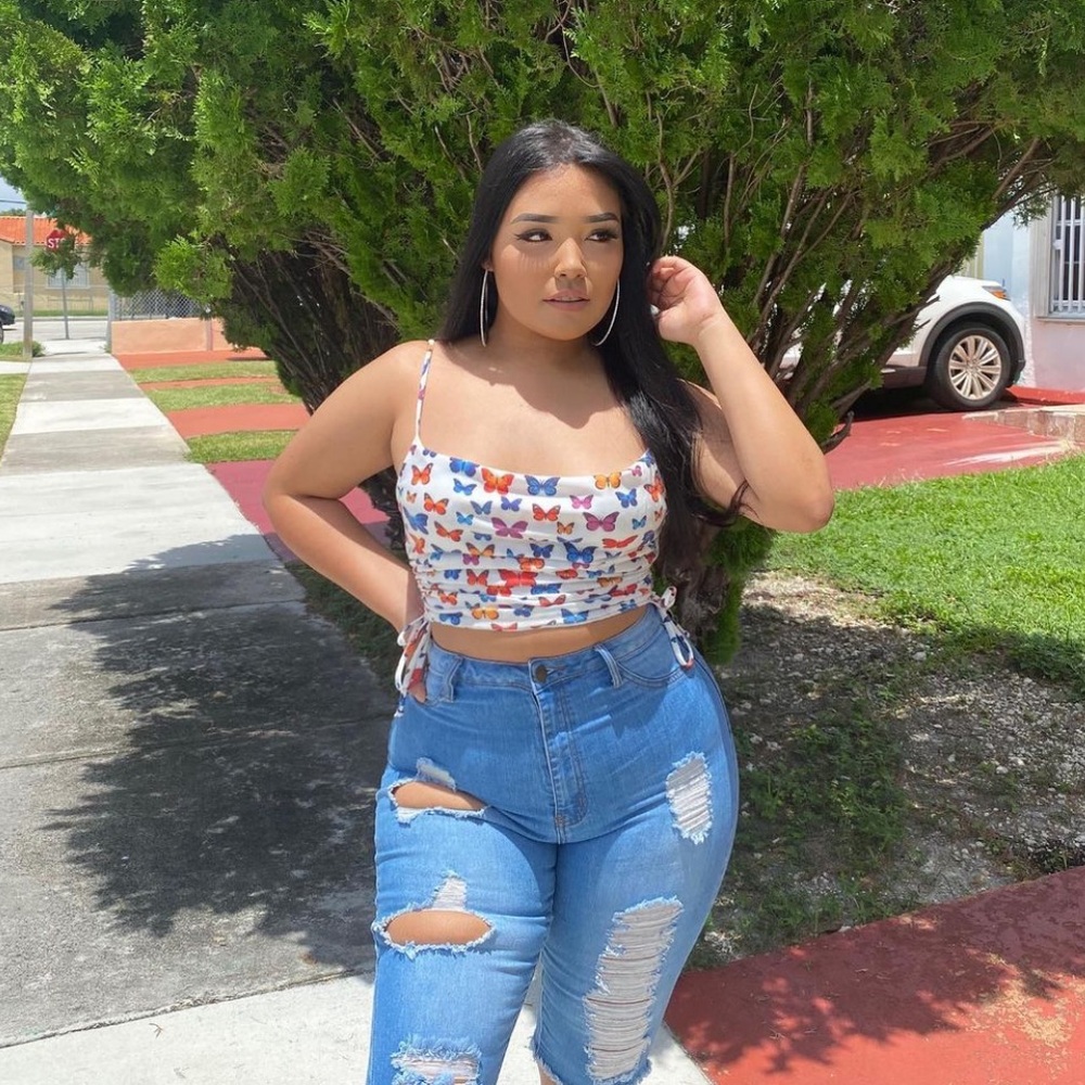 Fashion nova butterfly top